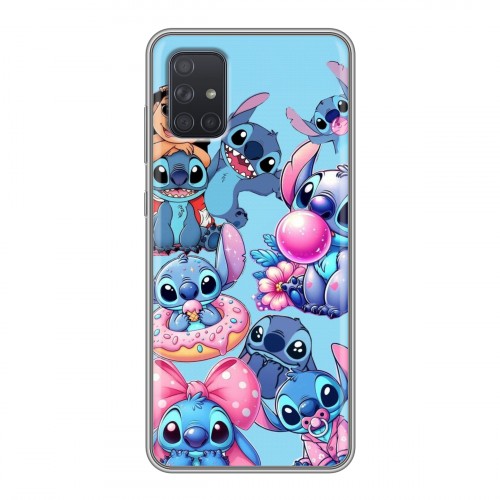 Дизайнерский силиконовый чехол для Samsung Galaxy A71 Лило и Стич