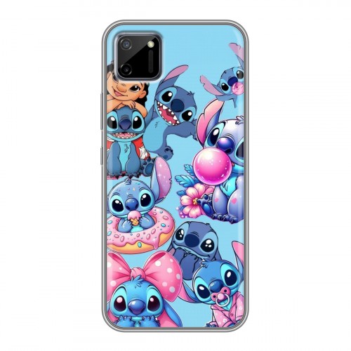 Дизайнерский силиконовый чехол для Realme C11 Лило и Стич