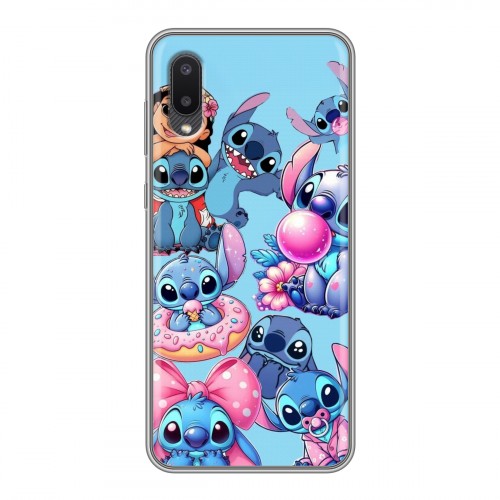 Дизайнерский силиконовый чехол для Samsung Galaxy A02 Лило и Стич