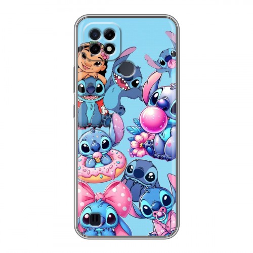 Дизайнерский силиконовый чехол для Realme C21 Лило и Стич