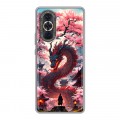 Дизайнерский силиконовый с усиленными углами чехол для Huawei Nova 10 Дракон Японский