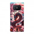 Дизайнерский пластиковый чехол для Huawei Mate X3 Дракон Японский