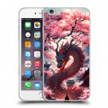 Дизайнерский силиконовый чехол для Iphone 6 Plus/6s Plus Дракон Японский
