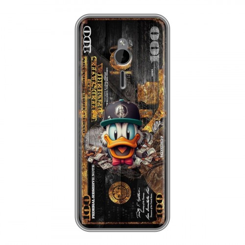 Дизайнерский силиконовый чехол для Nokia 230 Дональд Дак Доллар