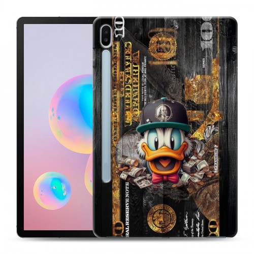 Дизайнерский силиконовый чехол для Samsung Galaxy Tab S6 Дональд Дак Доллар