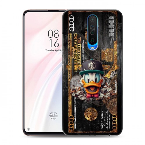Дизайнерский пластиковый чехол для Xiaomi RedMi K30 Дональд Дак Доллар