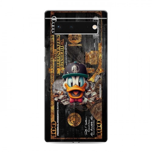 Дизайнерский силиконовый чехол для Google Pixel 6 Дональд Дак Доллар