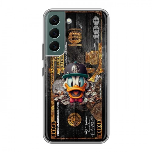Дизайнерский силиконовый чехол для Samsung Galaxy S22 Дональд Дак Доллар