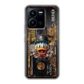 Дизайнерский силиконовый чехол для Vivo Y35 Дональд Дак Доллар