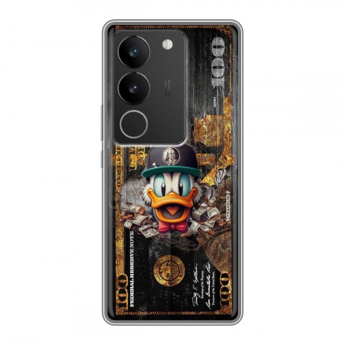 Дизайнерский силиконовый чехол для Vivo S17 Дональд Дак Доллар