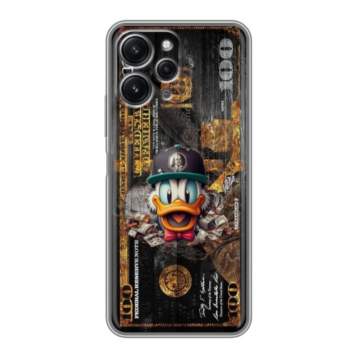 Дизайнерский силиконовый чехол для Xiaomi RedMi 12 Дональд Дак Доллар