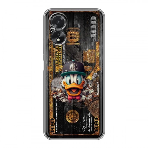 Дизайнерский силиконовый чехол для OPPO A38 4G Дональд Дак Доллар