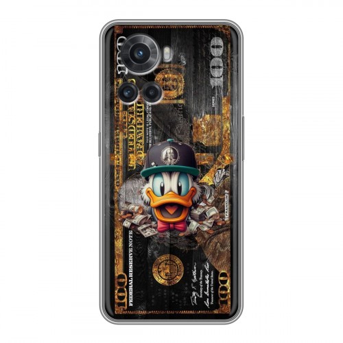Дизайнерский силиконовый чехол для OnePlus Ace Дональд Дак Доллар