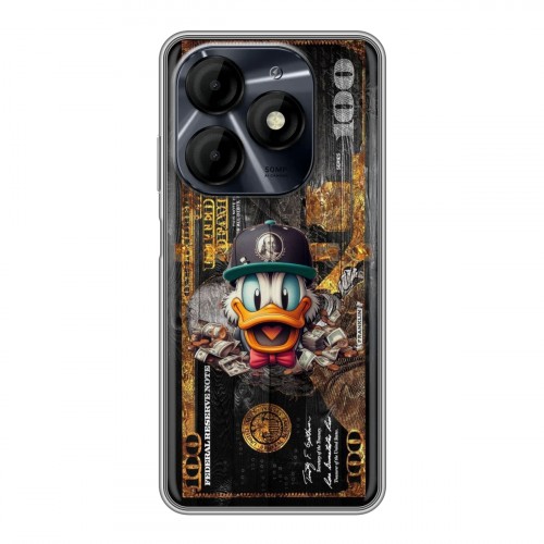 Дизайнерский силиконовый чехол для Itel P55 4G Дональд Дак Доллар