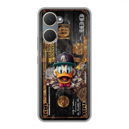 Дизайнерский силиконовый чехол для Vivo Y03 Дональд Дак Доллар