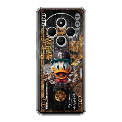 Дизайнерский силиконовый чехол для Redmi 14C Дональд Дак Доллар