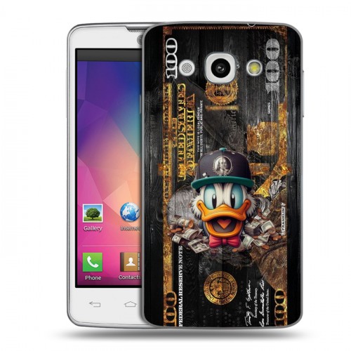 Дизайнерский пластиковый чехол для LG L60 Дональд Дак Доллар