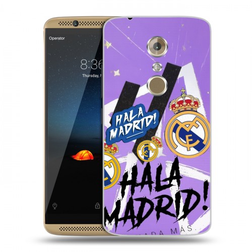 Дизайнерский пластиковый чехол для ZTE Axon 7 Real Madrid Реал Мадрид