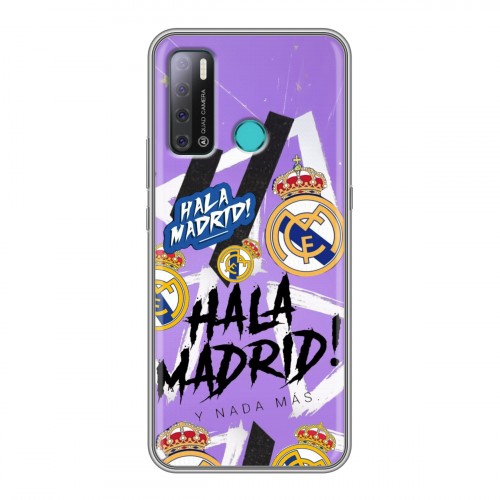 Дизайнерский силиконовый с усиленными углами чехол для Tecno Pouvoir 4 Real Madrid Реал Мадрид