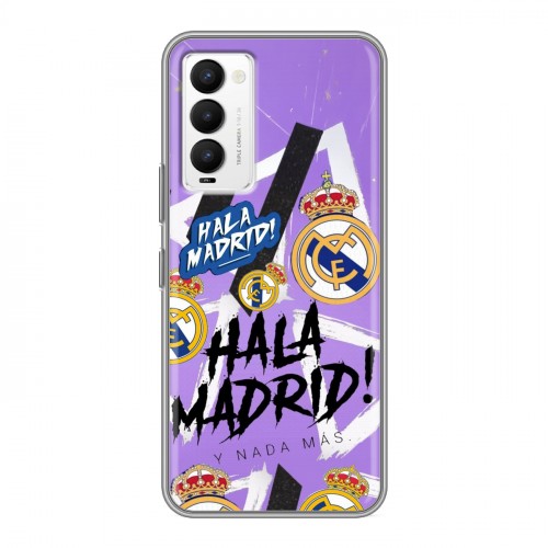 Дизайнерский силиконовый с усиленными углами чехол для Tecno Camon 18 Real Madrid Реал Мадрид