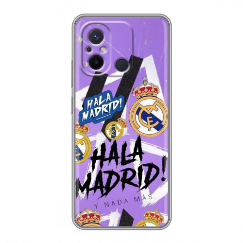 Дизайнерский силиконовый чехол для Xiaomi RedMi 12C Real Madrid Реал Мадрид