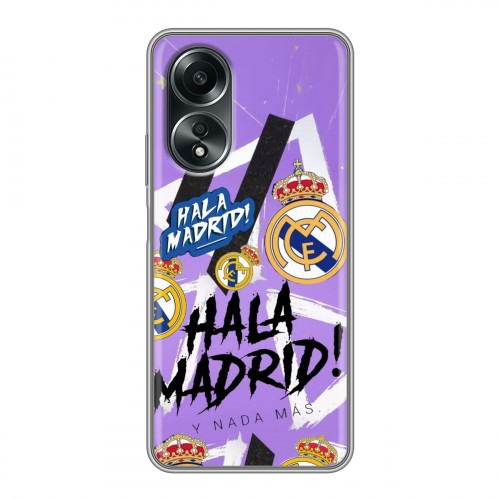 Дизайнерский силиконовый чехол для OPPO A58 4G Real Madrid Реал Мадрид