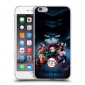 Дизайнерский силиконовый чехол для Iphone 6 Plus/6s Plus Demon Slayer Клинок рассекающий демонов