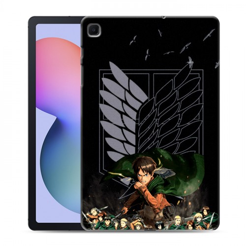 Дизайнерский силиконовый чехол для Samsung Galaxy Tab S6 Lite Атака титанов