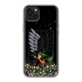 Дизайнерский силиконовый чехол для Iphone 15 Plus Атака титанов