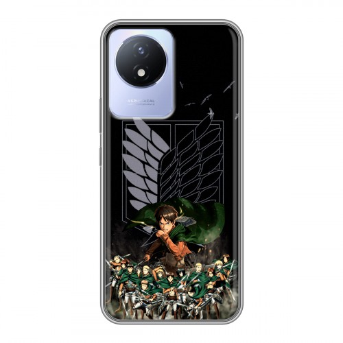 Дизайнерский силиконовый чехол для Vivo Y11 (2023) Атака титанов