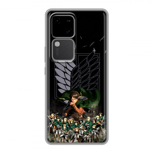 Дизайнерский силиконовый чехол для Vivo V30 5G Атака титанов