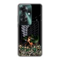 Дизайнерский силиконовый чехол для Oppo Reno 11F Атака титанов