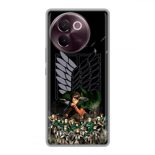 Дизайнерский силиконовый чехол для Vivo V30e Атака титанов