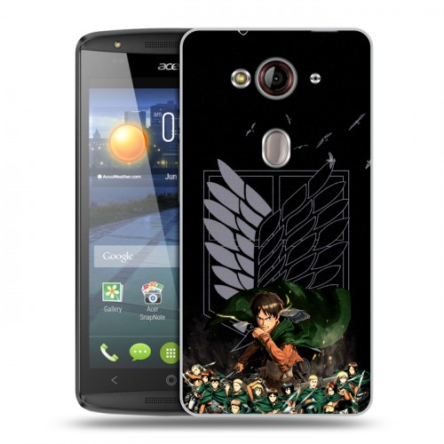 Дизайнерский пластиковый чехол для Acer Liquid E3 Атака титанов