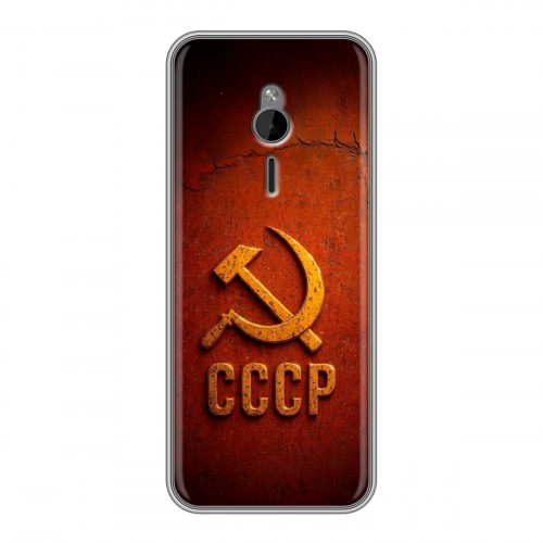 Дизайнерский силиконовый чехол для Nokia 230 Флаг Герб СССР
