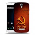 Дизайнерский силиконовый чехол для Doogee X6 Флаг Герб СССР