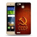 Дизайнерский пластиковый чехол для Huawei GR3 Флаг Герб СССР