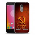 Дизайнерский пластиковый чехол для Lenovo K6 Флаг Герб СССР