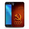 Дизайнерский силиконовый чехол для Asus ZenFone Live Флаг Герб СССР