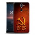 Дизайнерский силиконовый чехол для Nokia 8 Sirocco Флаг Герб СССР