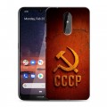 Дизайнерский силиконовый чехол для Nokia 3.2 Флаг Герб СССР