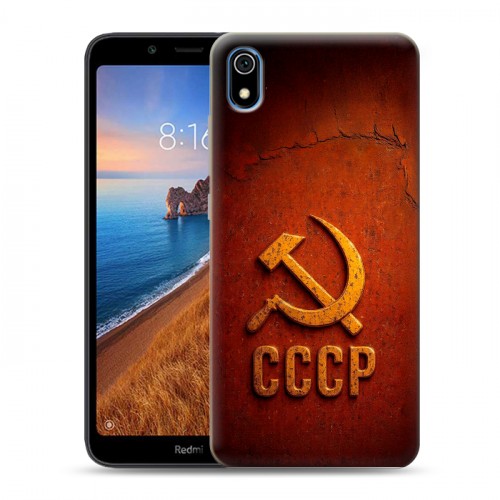 Дизайнерский пластиковый чехол для Xiaomi RedMi 7A Флаг Герб СССР