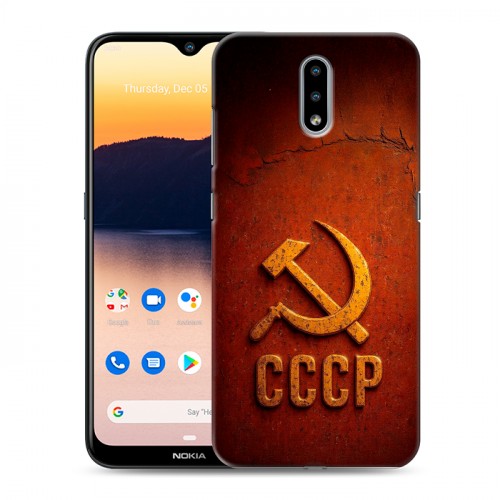 Дизайнерский силиконовый чехол для Nokia 2.3 Флаг Герб СССР