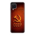 Дизайнерский силиконовый чехол для Samsung Galaxy A12 Флаг Герб СССР
