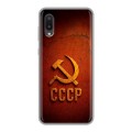 Дизайнерский силиконовый чехол для Samsung Galaxy A02 Флаг Герб СССР
