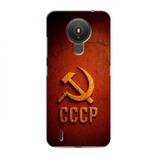 Дизайнерский силиконовый чехол для Nokia 1.4 Флаг Герб СССР