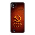 Дизайнерский силиконовый чехол для Realme C20 Флаг Герб СССР