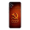 Дизайнерский силиконовый чехол для Samsung Galaxy A04e Флаг Герб СССР