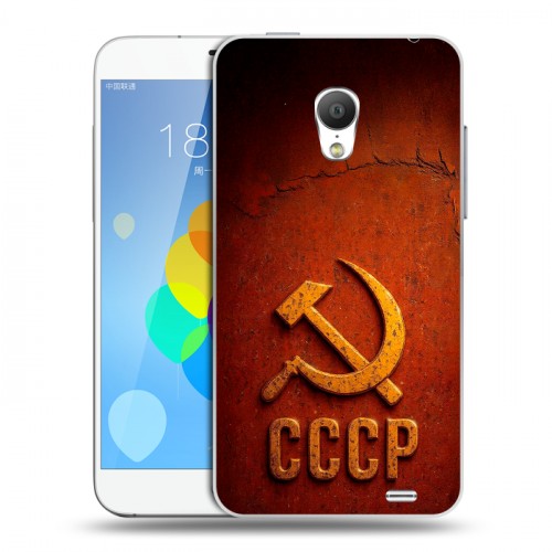 Дизайнерский пластиковый чехол для  Meizu MX3 Флаг Герб СССР