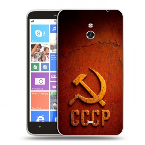 Дизайнерский пластиковый чехол для Nokia Lumia 1320 Флаг Герб СССР